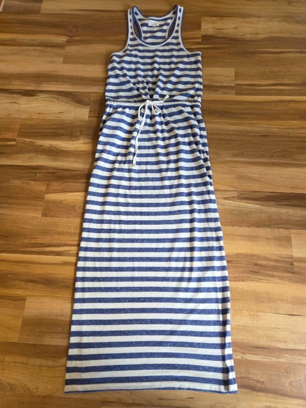 Lou and Grey Blue and White Striped Maxi Dress